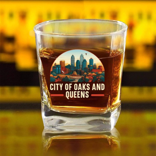 Charlotte North Carolina USA America United States Square Whiskey Glasses
