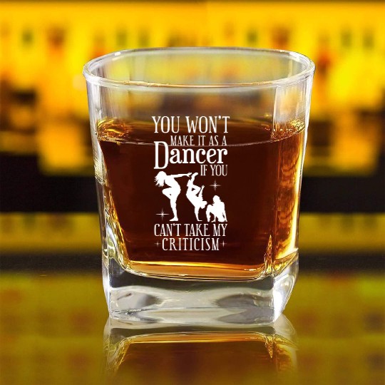 Funny Dancing Coach Saying Street Dance Instructor Square Whiskey Glasses