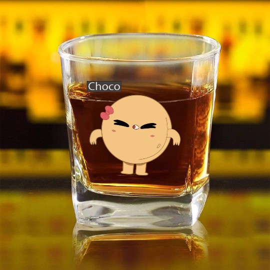 Angry Pancake Square Whiskey Glasses