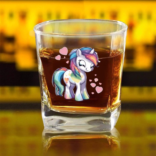 Valentine Pony Square Whiskey Glasses