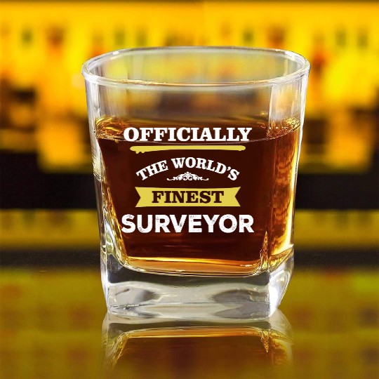 The World's Finest Surveyor Square Whiskey Glasses