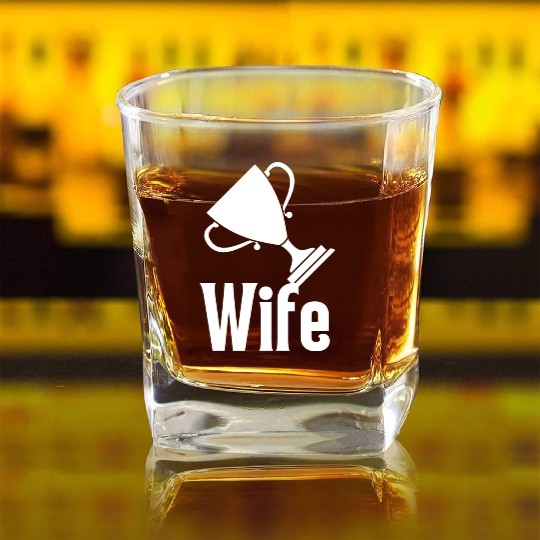 Trophy Wife Square Whiskey Glasses