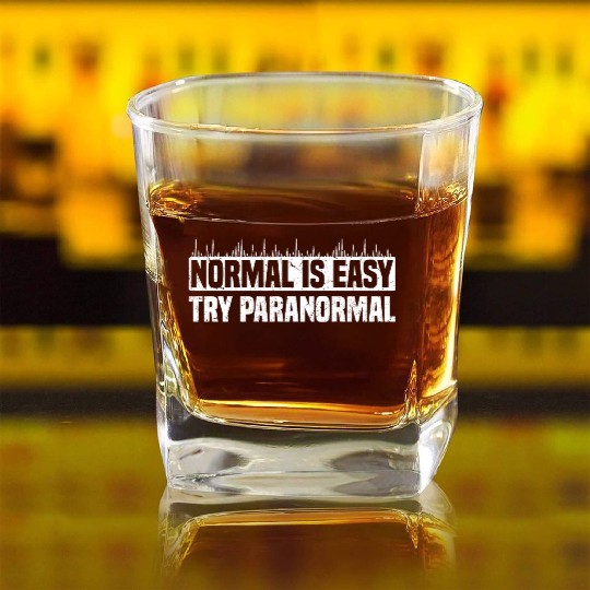 Gifts for Ghost Hunters | Paranormal Ghosts Square Whiskey Glasses