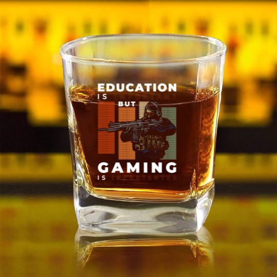 Pc Geek League Square Whiskey Glasses