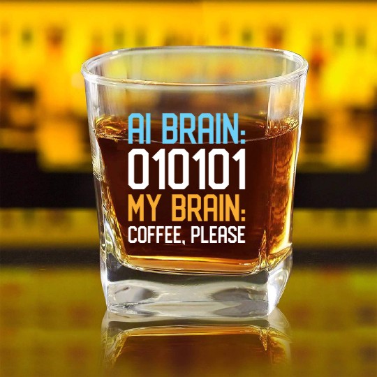 Artificial Intelligence Ai Lovers Square Whiskey Glasses