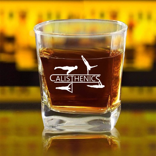 Calisthenics street workout Square Whiskey Glasses