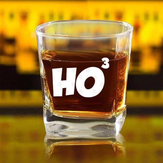 Ho Ho Ho Cubed Square Whiskey Glasses Ho Square Whiskey Glasses Geek Nerd Gifts Ch