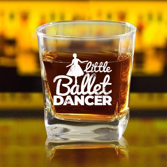 Little Ballet Dancer Square Whiskey Glasses