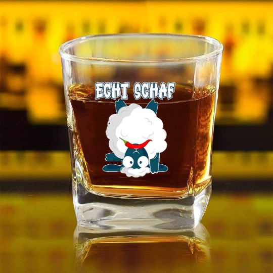 Sheep North German Lamb Shepherd Square Whiskey Glasses
