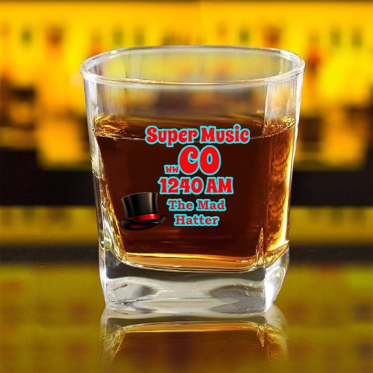 WWCO The Mad Hatter Square Whiskey Glasses