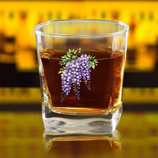 Lilac Square Whiskey Glasses