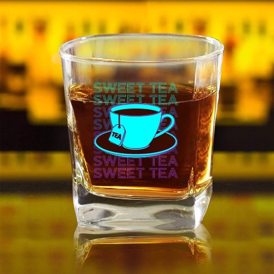Sweet Tea Retro Square Whiskey Glasses