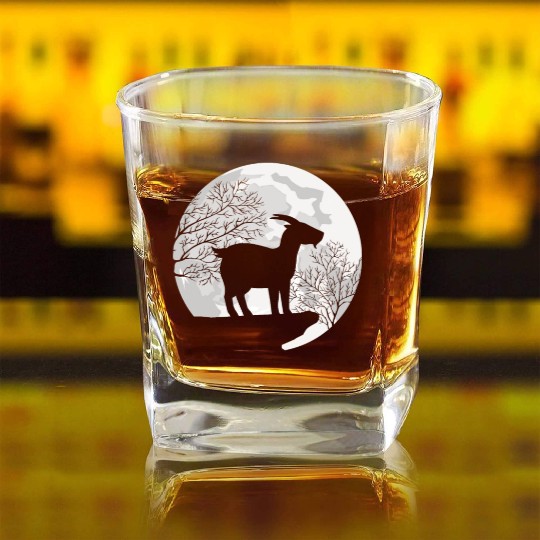 MOON GOAT DESIGN Square Whiskey Glasses