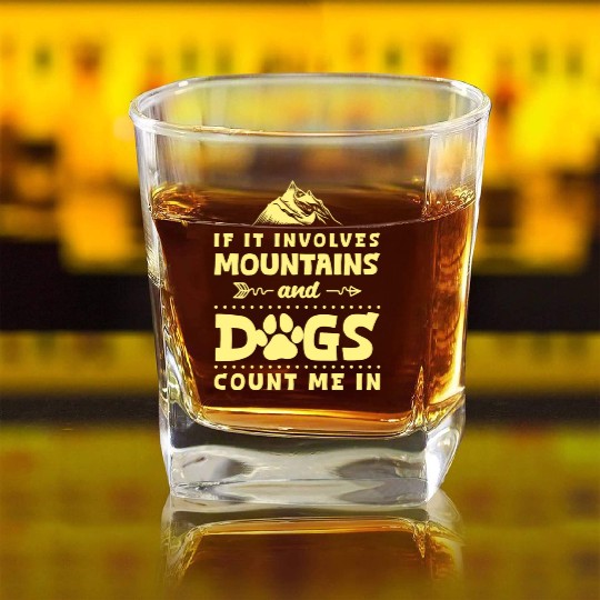 Mountaineering Rocks Trekking Mountain Sports Square Whiskey Glasses
