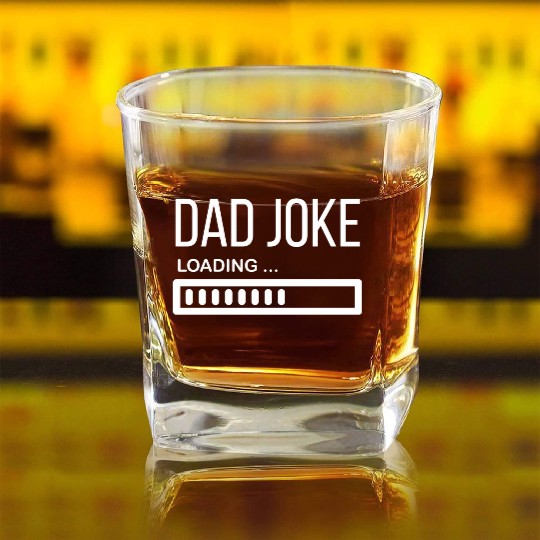 Dad Joke Loading... - Funny Father´s Day Square Whiskey Glasses
