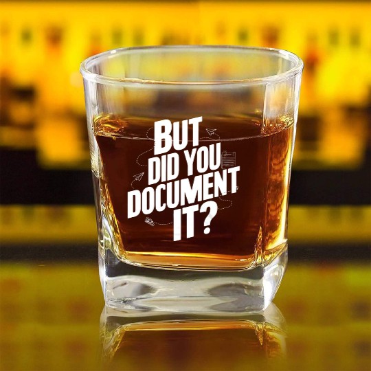 HR Manager Funny Saying Job Title Profession Square Whiskey Glasses