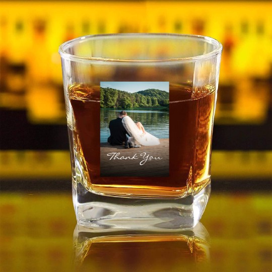 Amazing thank you look cool design for Square Whiskey Glasses