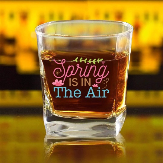 spring is in the air Square Whiskey Glasses