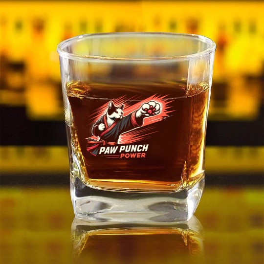 Kung Fu Chinese Kung Fu Asian Kung Fu Self defense Square Whiskey Glasses