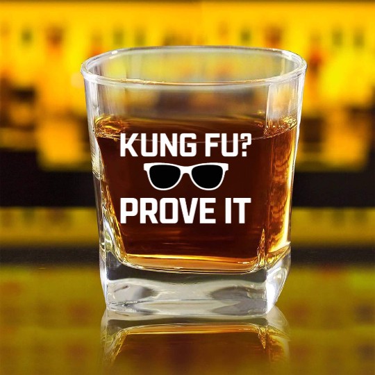 Kung Fu Chinese Kung Fu Asian Kung Fu Self defense Square Whiskey Glasses