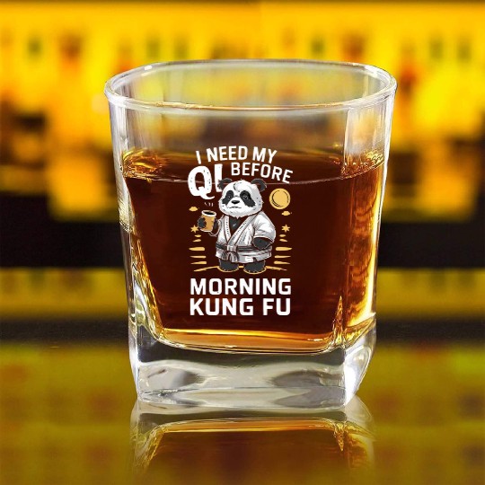 Kung Fu Chinese Kung Fu Asian Kung Fu Self defense Square Whiskey Glasses