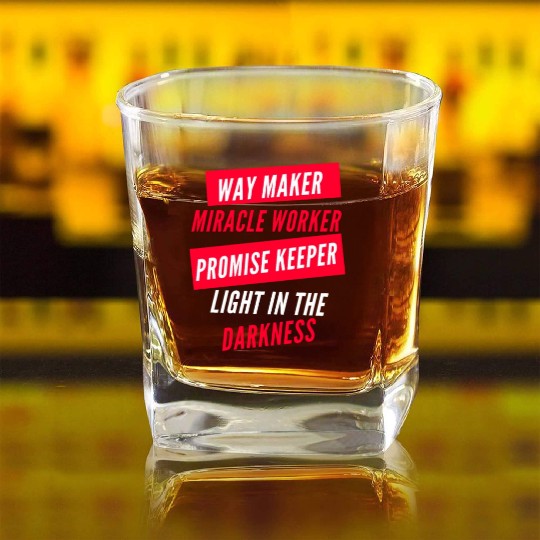 Way Maker Square Whiskey Glasses