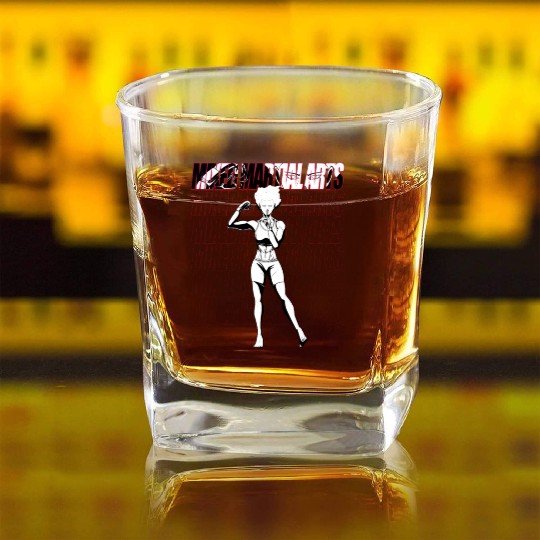 SSv1 MMA FeMale Graphic Square Whiskey Glasses