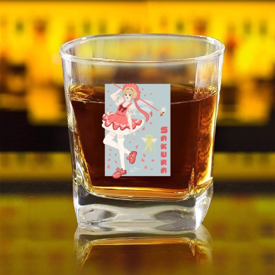 Sakura Card Captor Square Whiskey Glasses