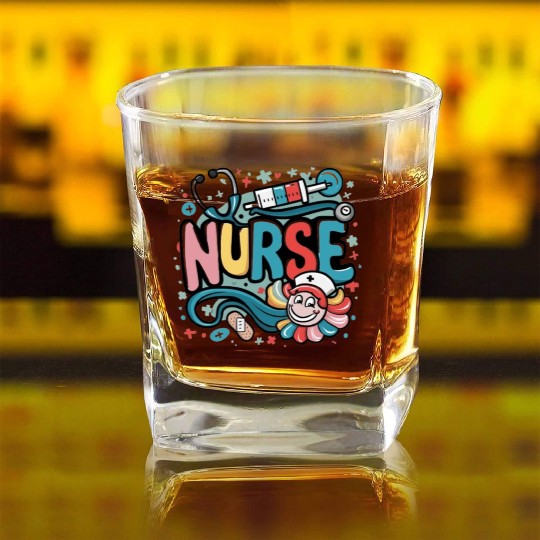 Nurse Square Whiskey Glasses & gifts