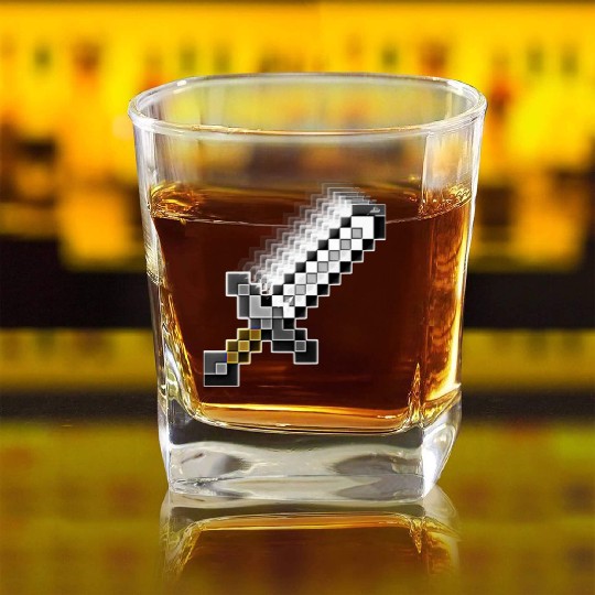 Video Game Sword Clothing Accessories Square Whiskey Glasses