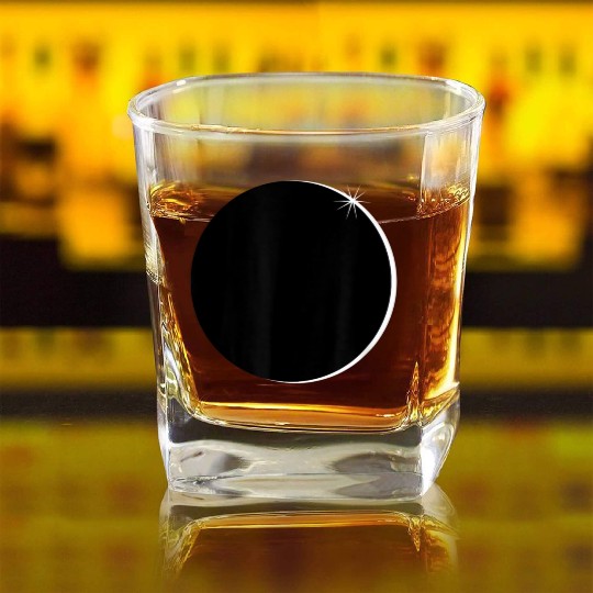 Eclipse Solar System Clothing Science Square Whiskey Glasses