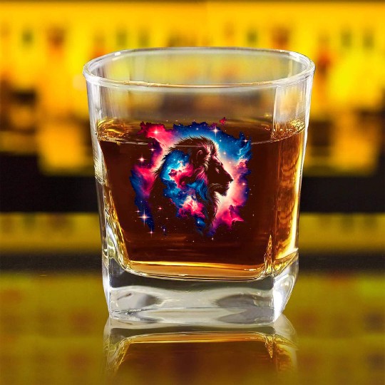 Cool Galaxy Graphic Space Art Square Whiskey Glasses