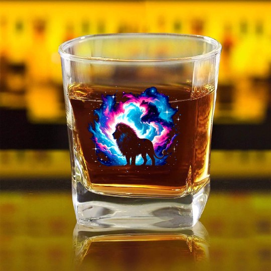 Cool Galaxy Graphic Space Art Square Whiskey Glasses