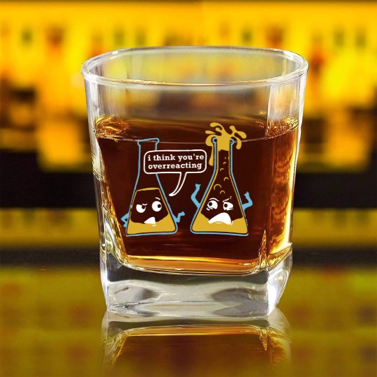 Funny Humor Science Teacher Unisex Square Whiskey Glasses