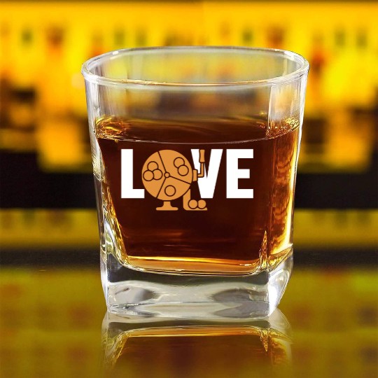 Bingo Love Professional Caller Daubers Bingo Square Whiskey Glasses