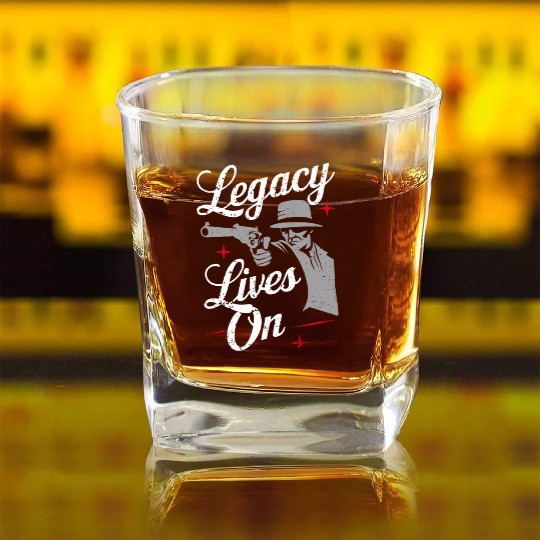 Mobster Gangster Mafia Organized Crime Boss Square Whiskey Glasses