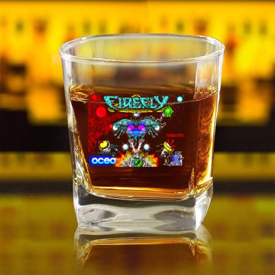 Firefly ZX Spectrum Loading Screen Square Whiskey Glasses