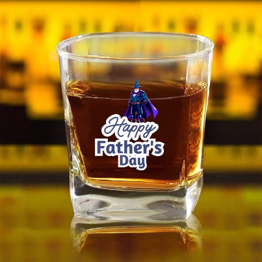 Happy father's day (video game lover) Square Whiskey Glasses