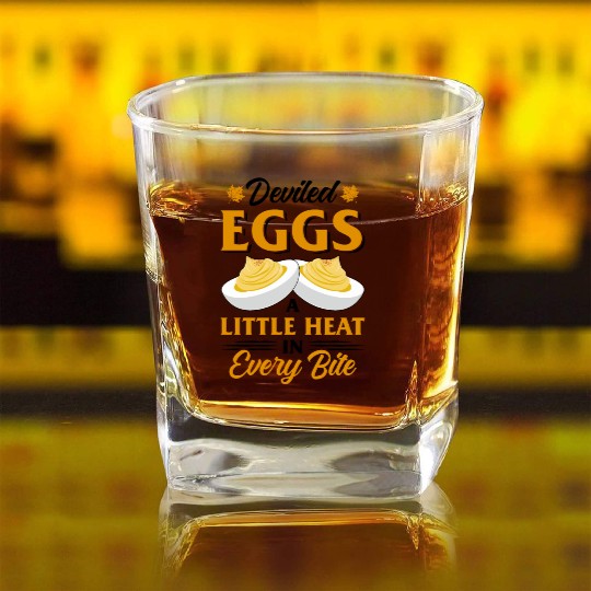 Funny Deviled Eggs Designs For Deviled Egg Lover Square Whiskey Glasses