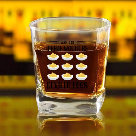 Funny Deviled Eggs Designs For Deviled Egg Lover Square Whiskey Glasses
