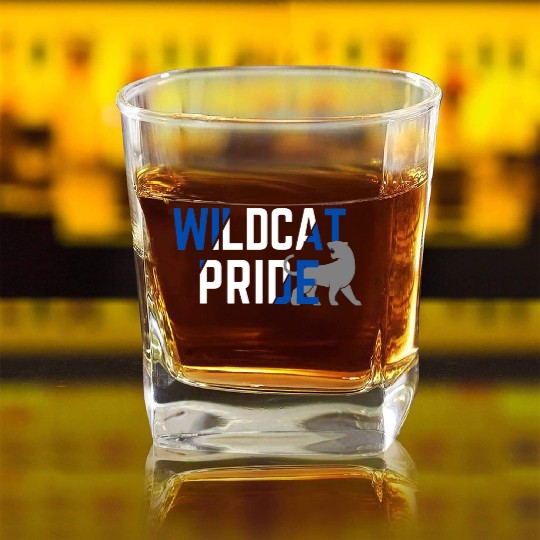 Wildcats Pride Go Square Whiskey Glasses