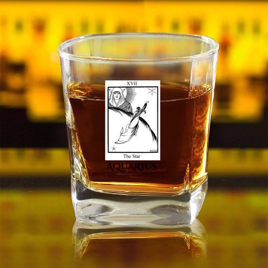 AQUARIUS 1080 x 1350 px Square Whiskey Glasses