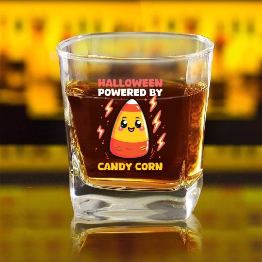 Candy Corn Halloween Powered By Candy Corn Square Whiskey Glasses