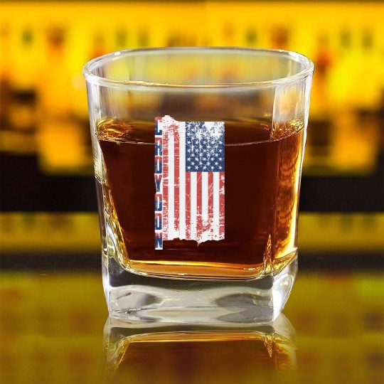UNION JACK FLAG UNITED KINGDOM GREAT BRITAIN ENGLA Square Whiskey Glasses