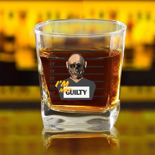 I'm not guilty Square Whiskey Glasses