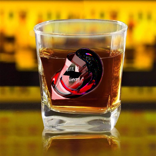 Bite of venom by Astronaut Square Whiskey Glasses