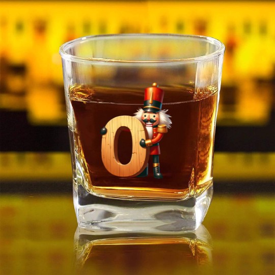 Merry Christmas, Christmas Retro Square Whiskey Glasses
