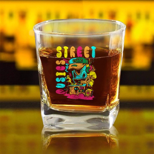 Graffiti Painting Hip Hop Life Square Whiskey Glasses