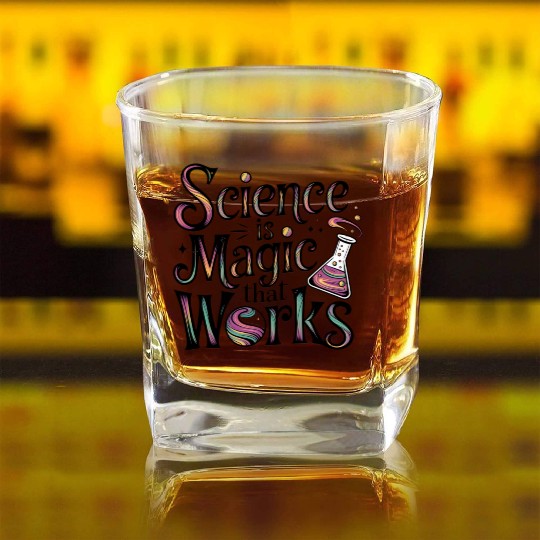 Science Powerhouse Square Whiskey Glasses
