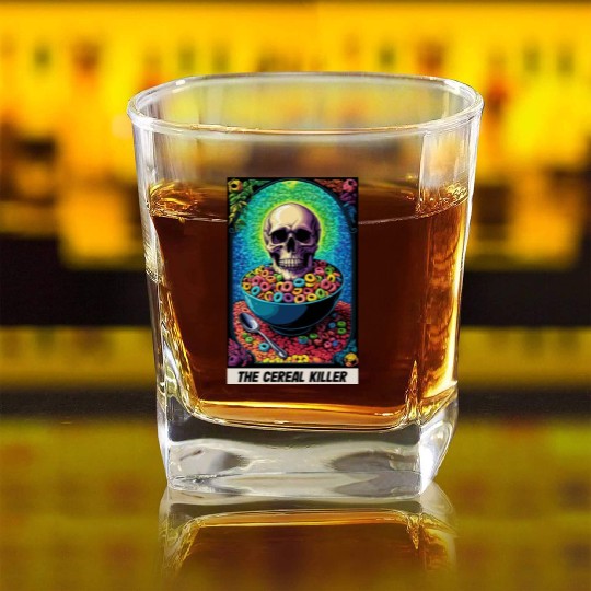 The Cereal Killer Square Whiskey Glasses